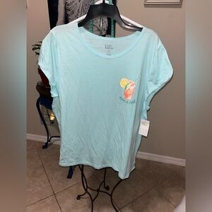 NWT Croft & Barrow Relax & Chill Pajama T-Shirt Top - XXL